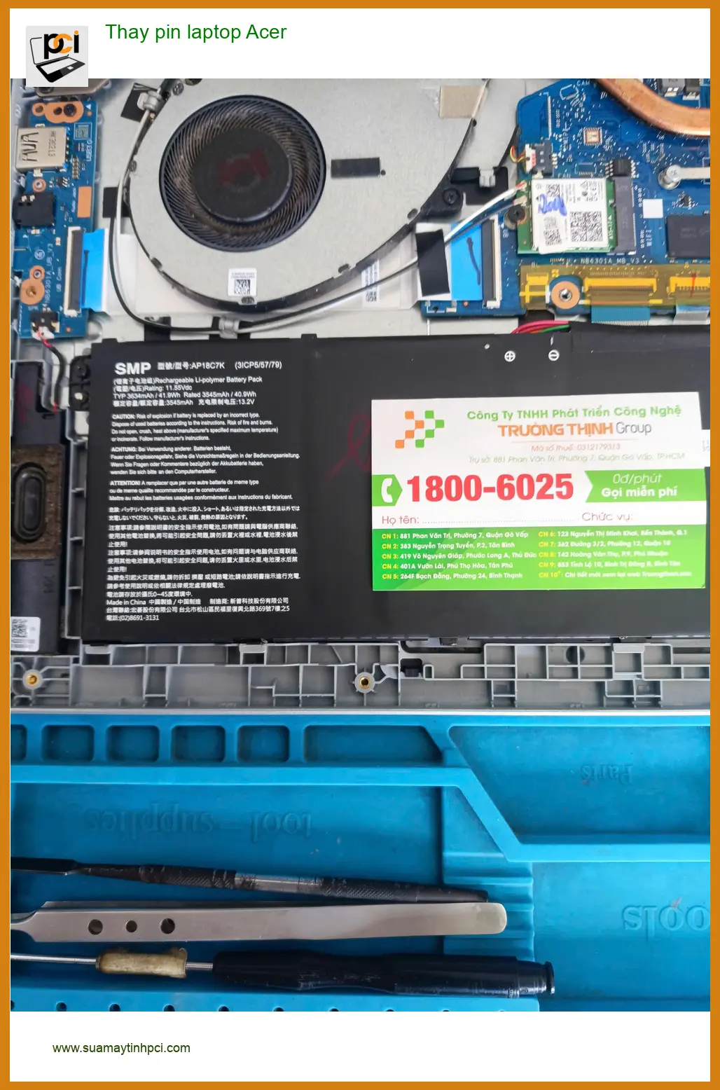 Anh Khánh review Trung tâm Thay pin laptop Acer Quận Tân Phú lấy ngay