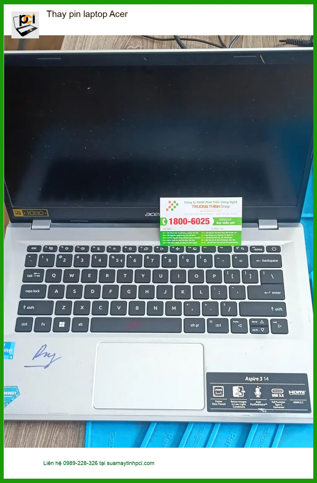 Anh Khánh review Trung tâm Thay pin laptop Acer Quận Tân Phú lấy ngay ảnh thực tế 1