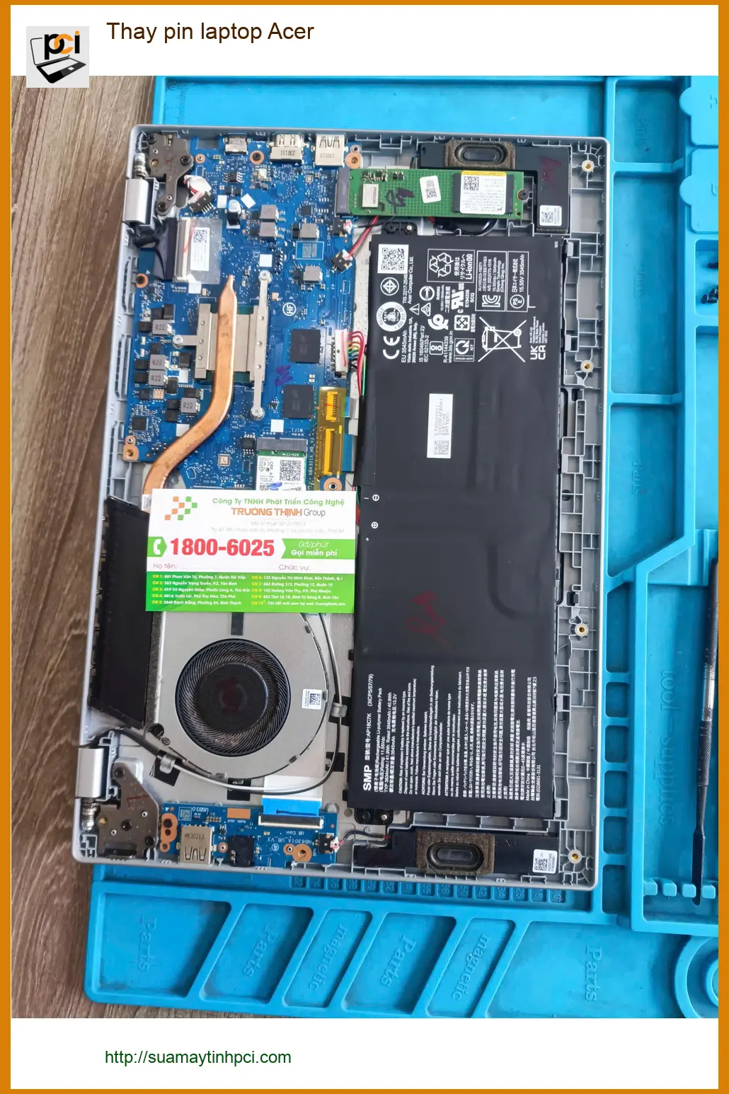 Anh Khánh review Trung tâm Thay pin laptop Acer Quận Tân Phú lấy ngay ảnh thực tế 2
