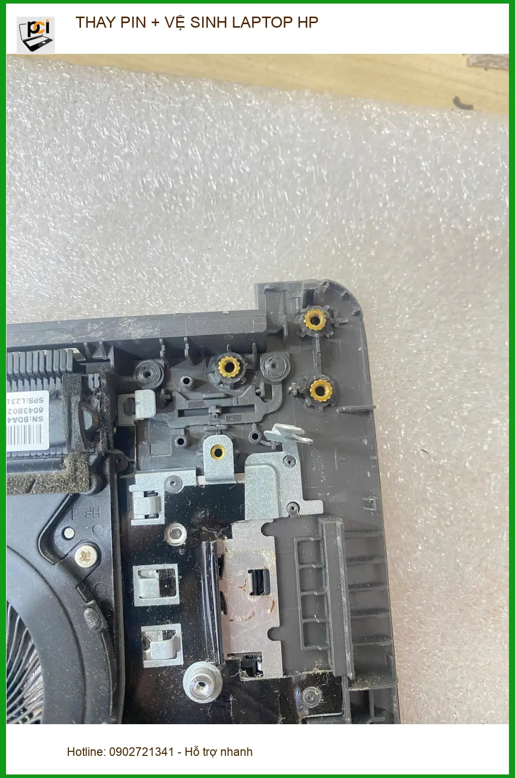 Anh Khang kỹ sư thay pin, vệ sinh laptop HP Gò Vấp - Tiết kiệm chi phí ảnh thực tế 2