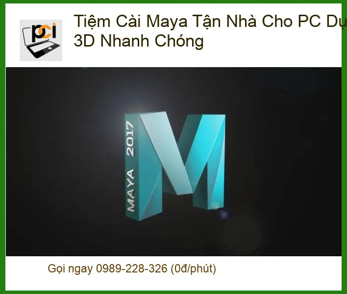 Cài Đặt Máy Tính Tiệm Maya PC 3D Nhanh – Thợ Tận Nơi TPHCM