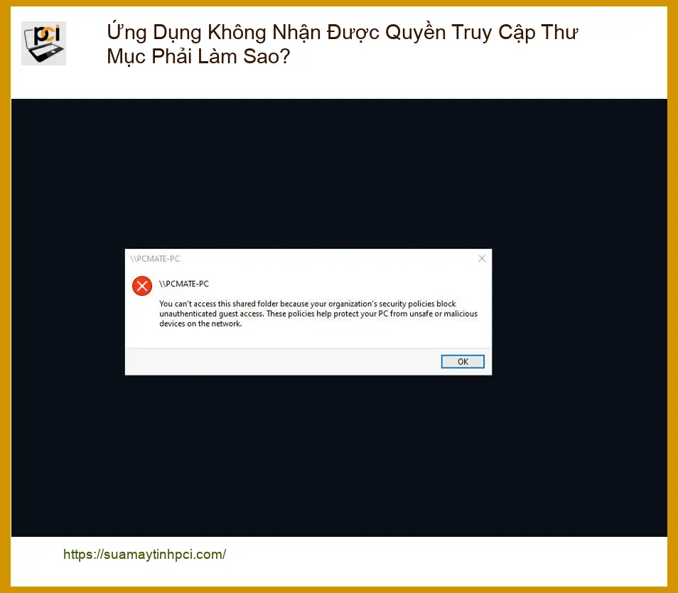 Thủ thuật phần mềm không truy cập thư mục – Cách tự xử lý tại nhà