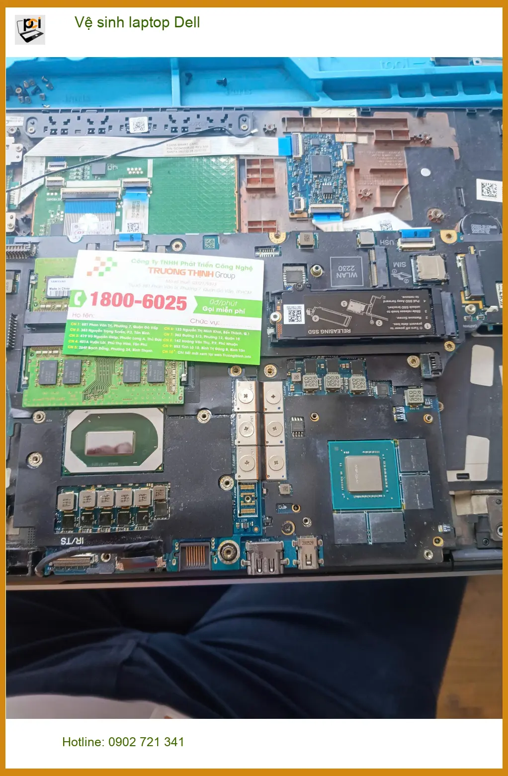 Bác Phúc nhà đầu tư ở Quận Tân Phú tìm trung tâm vệ sinh laptop Dell uy tín ảnh thực tế 1
