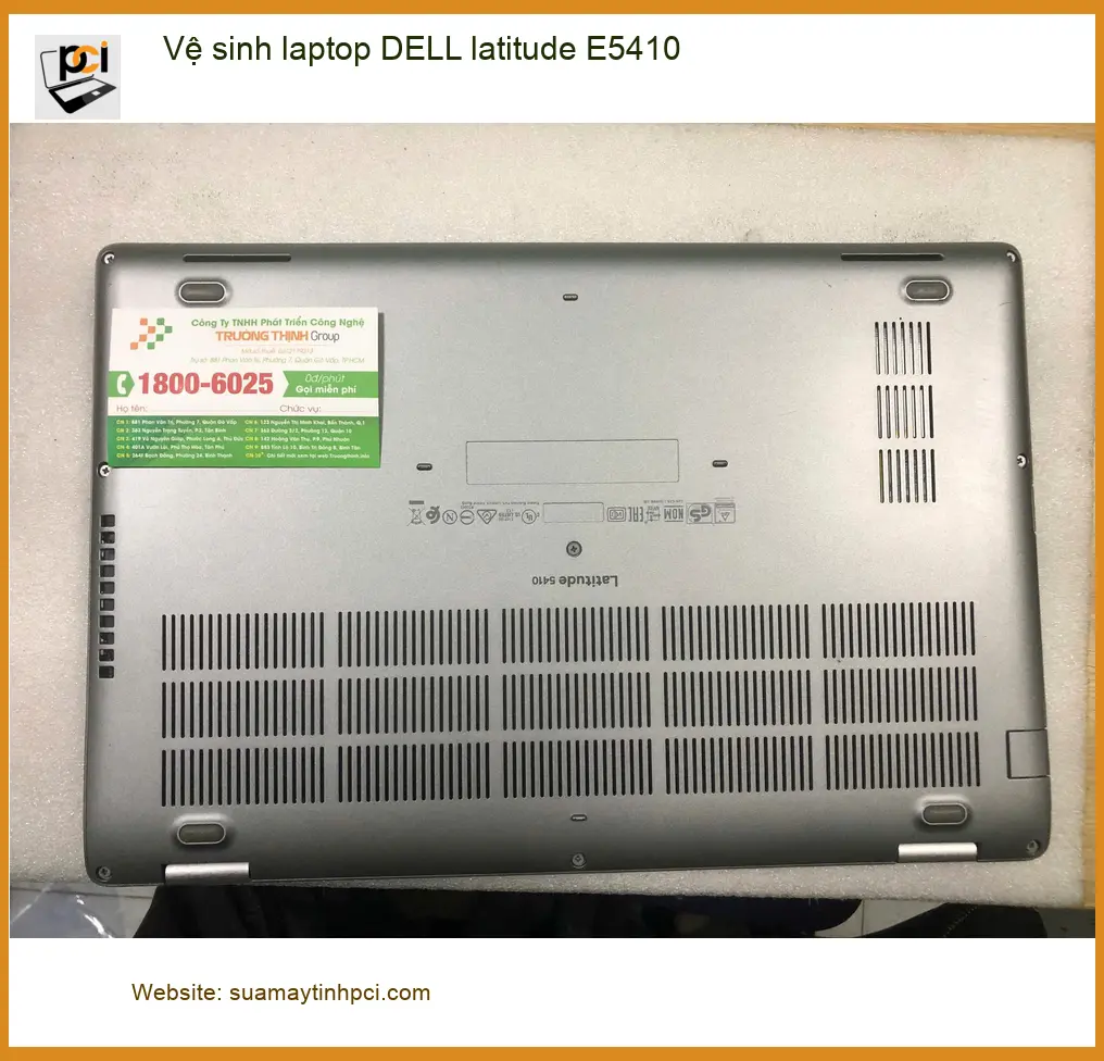 Dịch vụ vệ sinh laptop DELL latitude E5410 Quận Bình Tân - Anh Quang ảnh thực tế 1