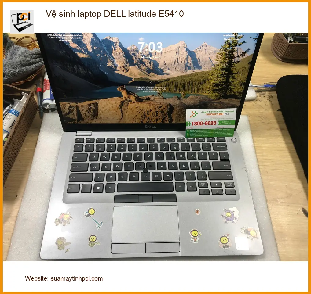 Dịch vụ vệ sinh laptop DELL latitude E5410 Quận Bình Tân - Anh Quang ảnh thực tế 2