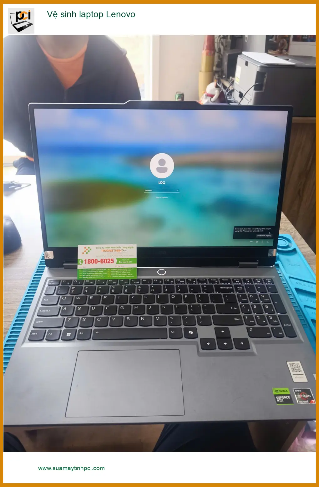 Dịch vụ Vệ sinh laptop Lenovo Quận Tân Phú – Anh Khoa nhân viên IT đánh giá chi tiết
