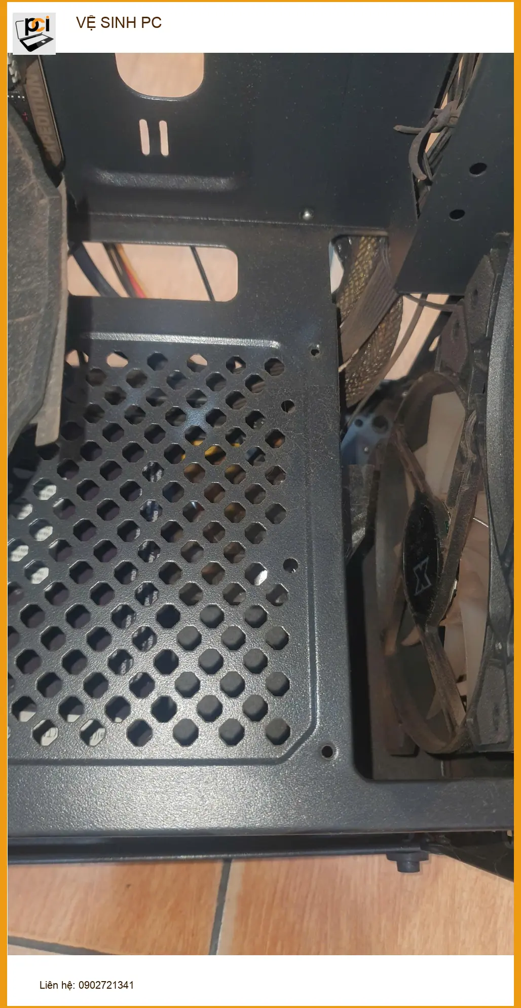 Chú Quân lập trình viên bị lỗi PC nóng ran - Dịch vụ Vệ sinh PC Quận Gò Vấp ảnh thực tế 1