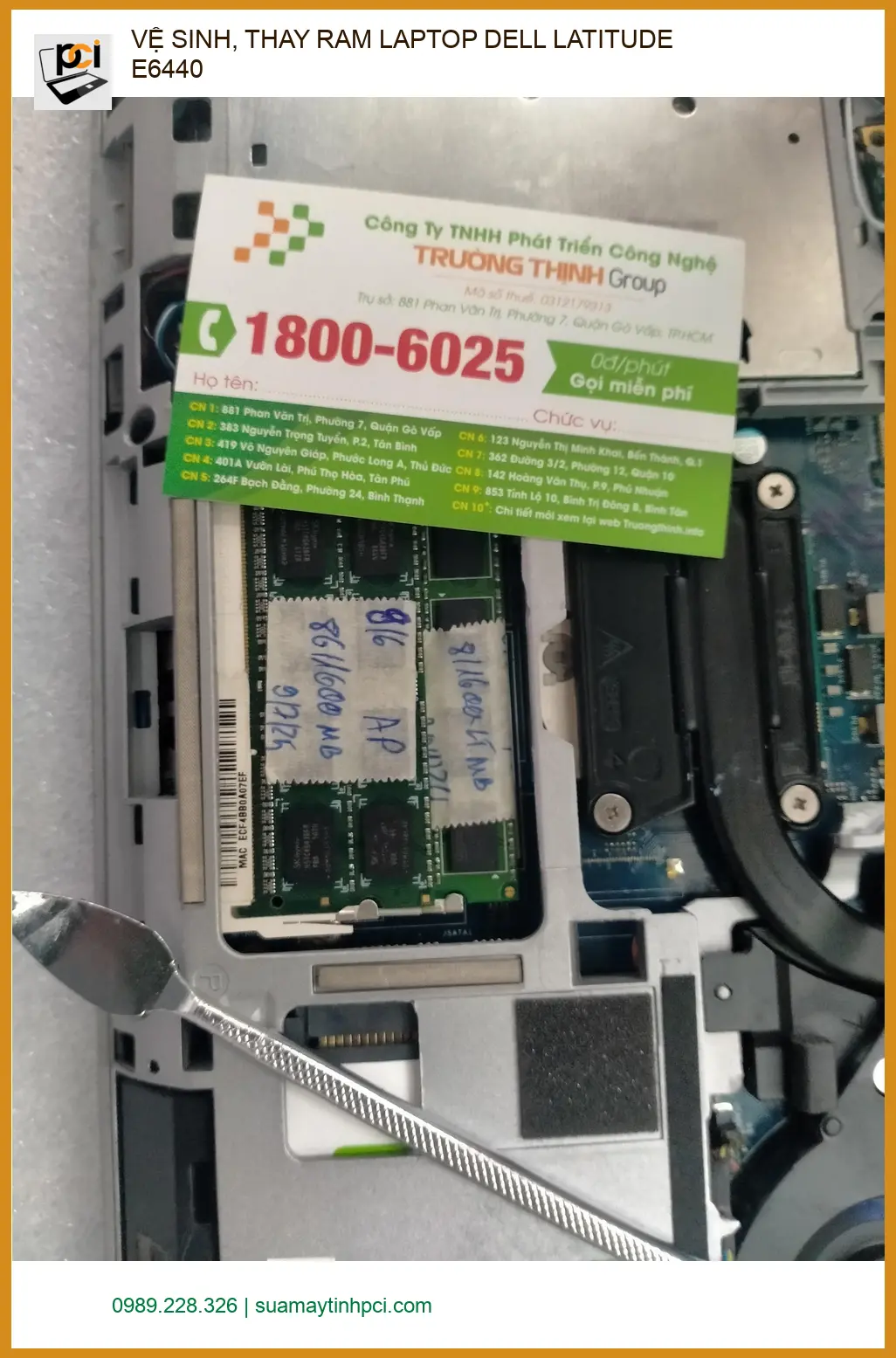 Anh Nhật Quận 12 cần vệ sinh, thay RAM laptop Dell Latitude E6440 gấp