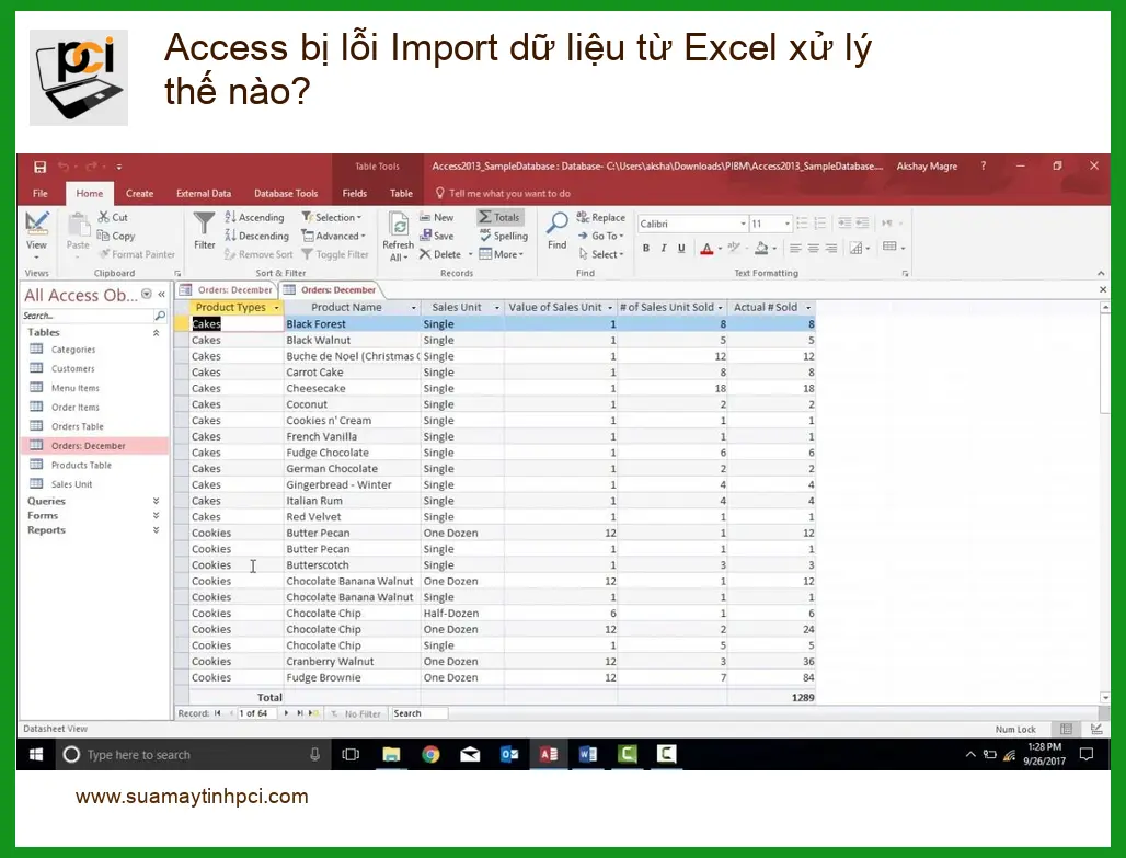 Văn phòng Access bị lỗi Import dữ liệu từ Excel xử lý thế nào? – Trung tâm hỗ trợ TPHCM