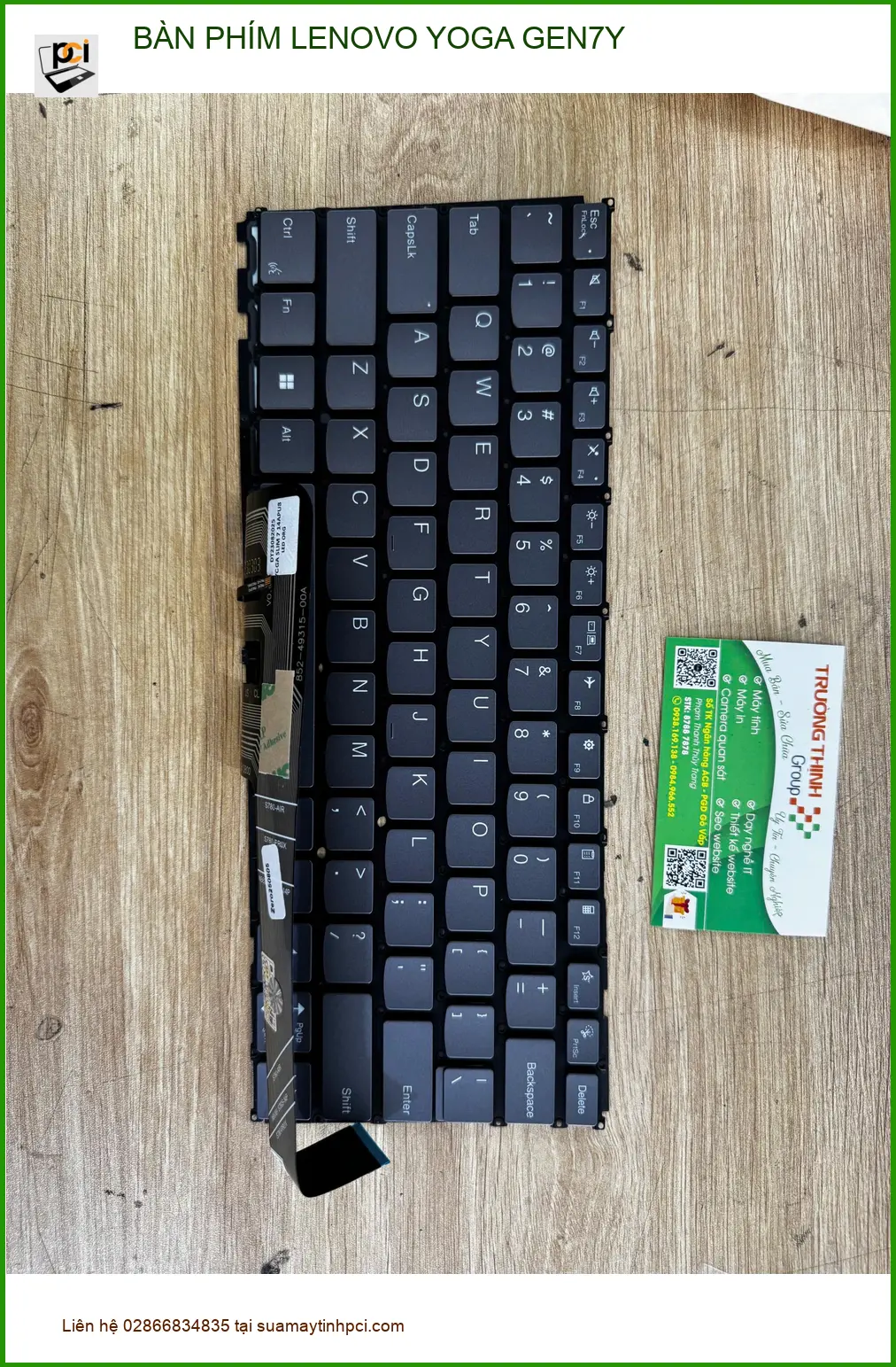 Chị Thanh tìm chỗ thay bàn phím Lenovo Yoga Gen7Y Quận 10
