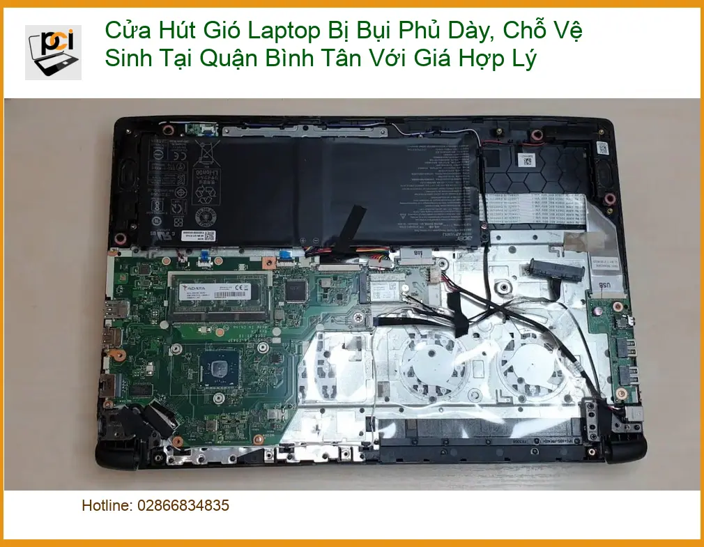 Vệ Sinh Laptop Cửa Hút Gió Bị Bụi Quận Bình Tân – Tiệm uy tín giá tốt