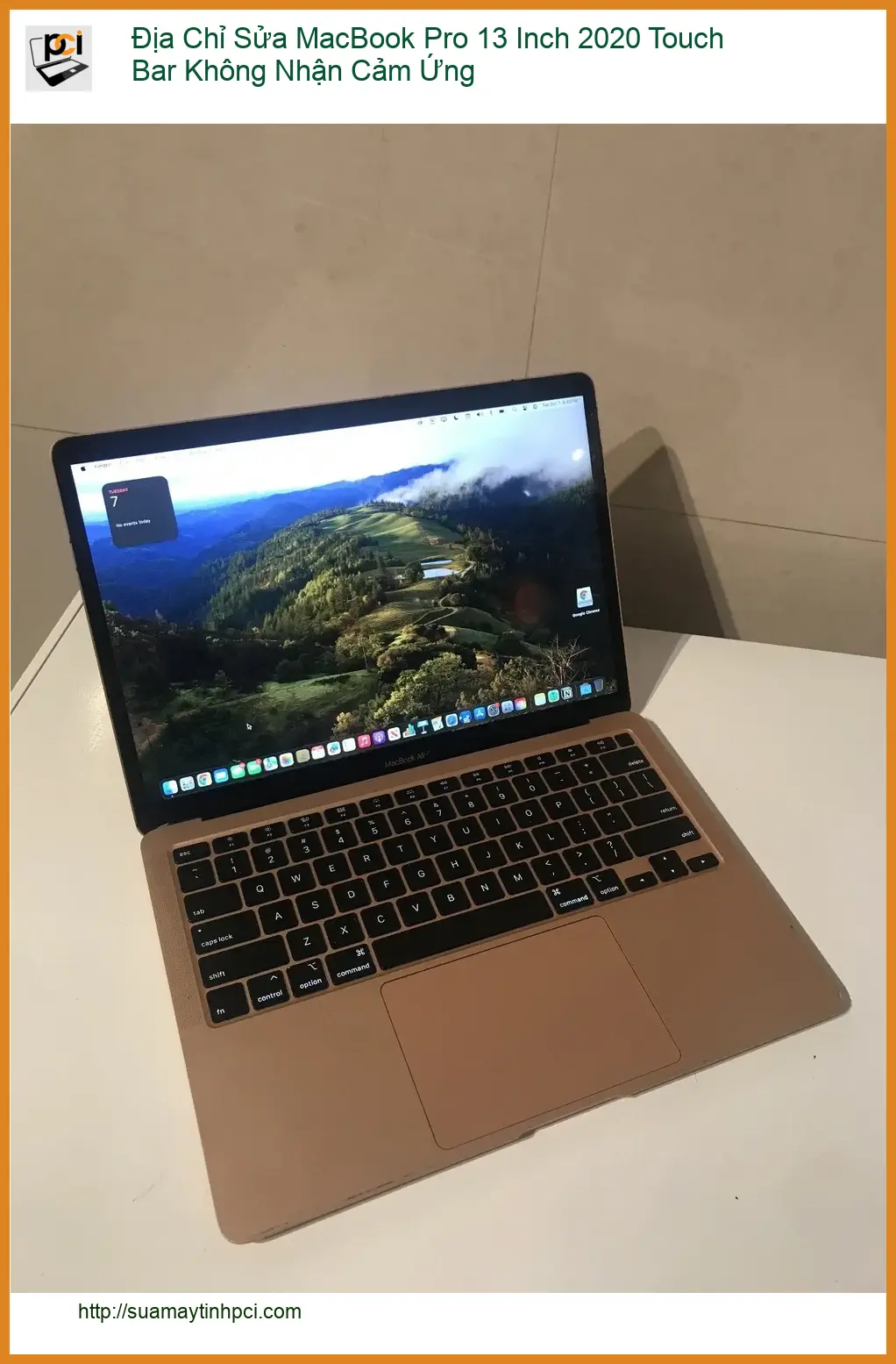 Sửa Macbook Pro 13 2020 Touch Bar không nhận cảm ứng – Địa chỉ trung tâm hỗ trợ