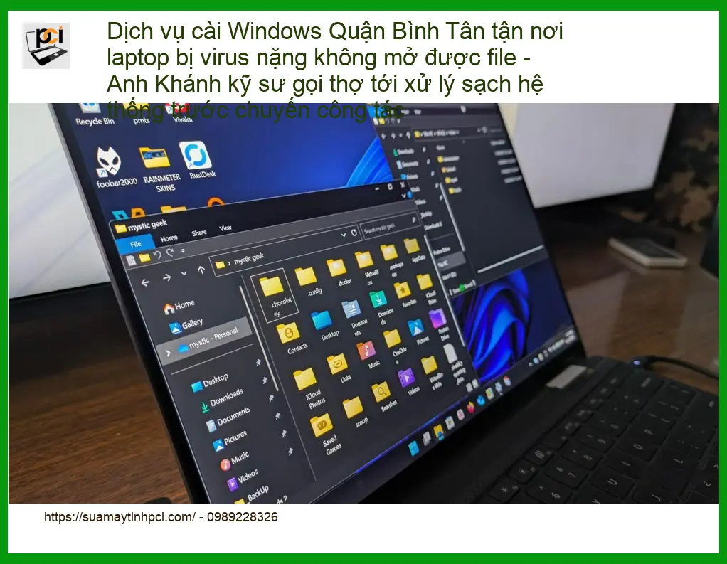 Windows cài Quận Bình Tân laptop virus nặng – Dịch vụ tận nơi