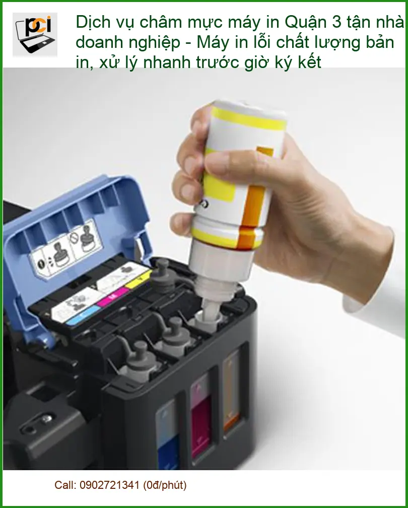 Sửa Chữa Nạp Mực Máy In Quận 3 Tận Nhà – Điện thoại công ty xử lý gấp