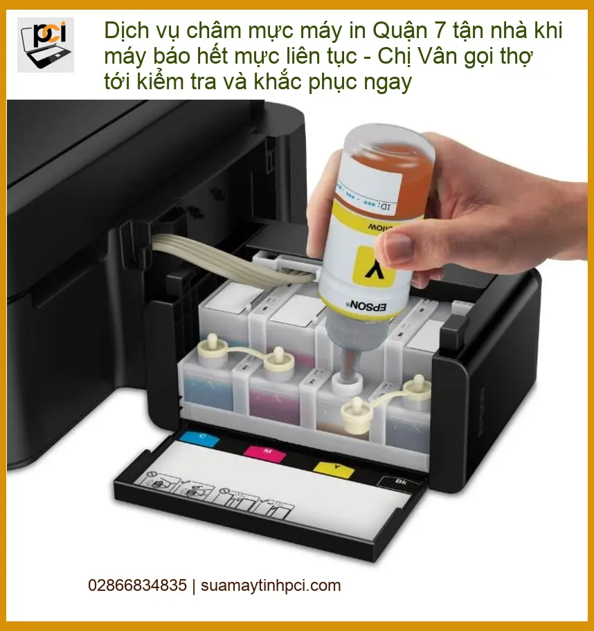 Sửa Chữa Nạp Mực Máy In Quận 7 tận nhà – Điện thoại công ty xử lý gấp