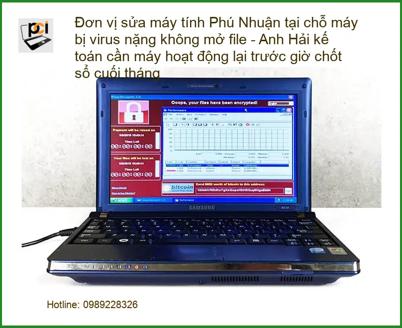 Sửa máy tính Phú Nhuận bị virus nặng không mở file – Gọi thợ xử lý gấp