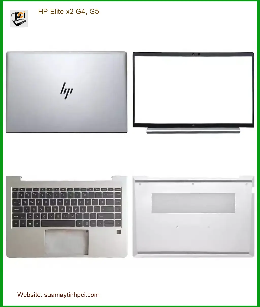 Vỏ Laptop HP Elite x2 G4, G5 - Dịch vụ thay vỏ uy tín, lấy liền tại TPHCM