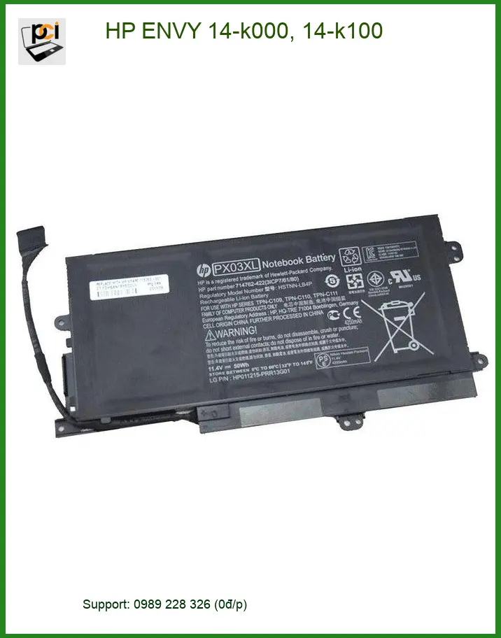 Pin Laptop HP ENVY 14-k000 - Thay Pin Nhanh Gần Đây TPHCM