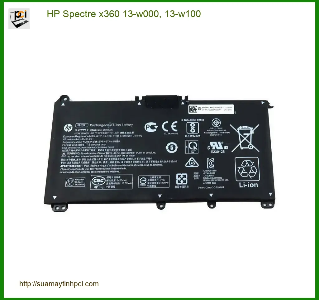Pin Laptop HP Spectre x360 13-w000, 13-w100 - Thay Nhanh | Giá Rẻ TPHCM