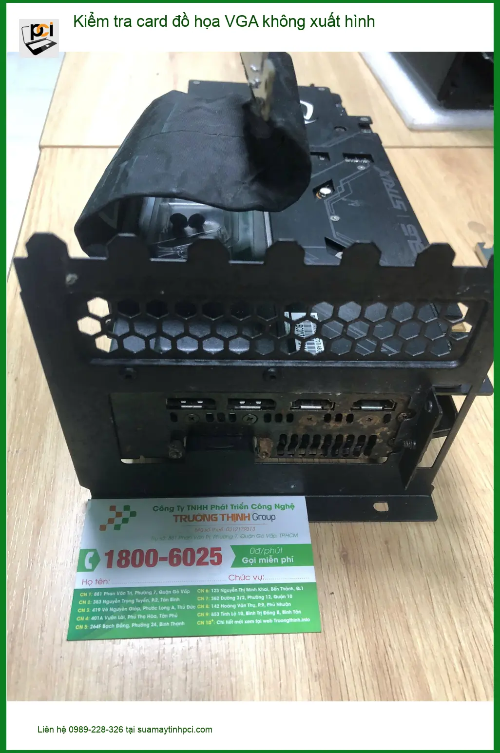 Anh Trực lo lắng – Kiểm tra card đồ họa VGA không xuất hình Quận Bình Tân
