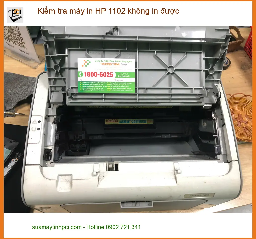 Chú Thịnh kiến trúc sư sửa máy in HP 1102 không in được tại Bình Tân ảnh thực tế 1