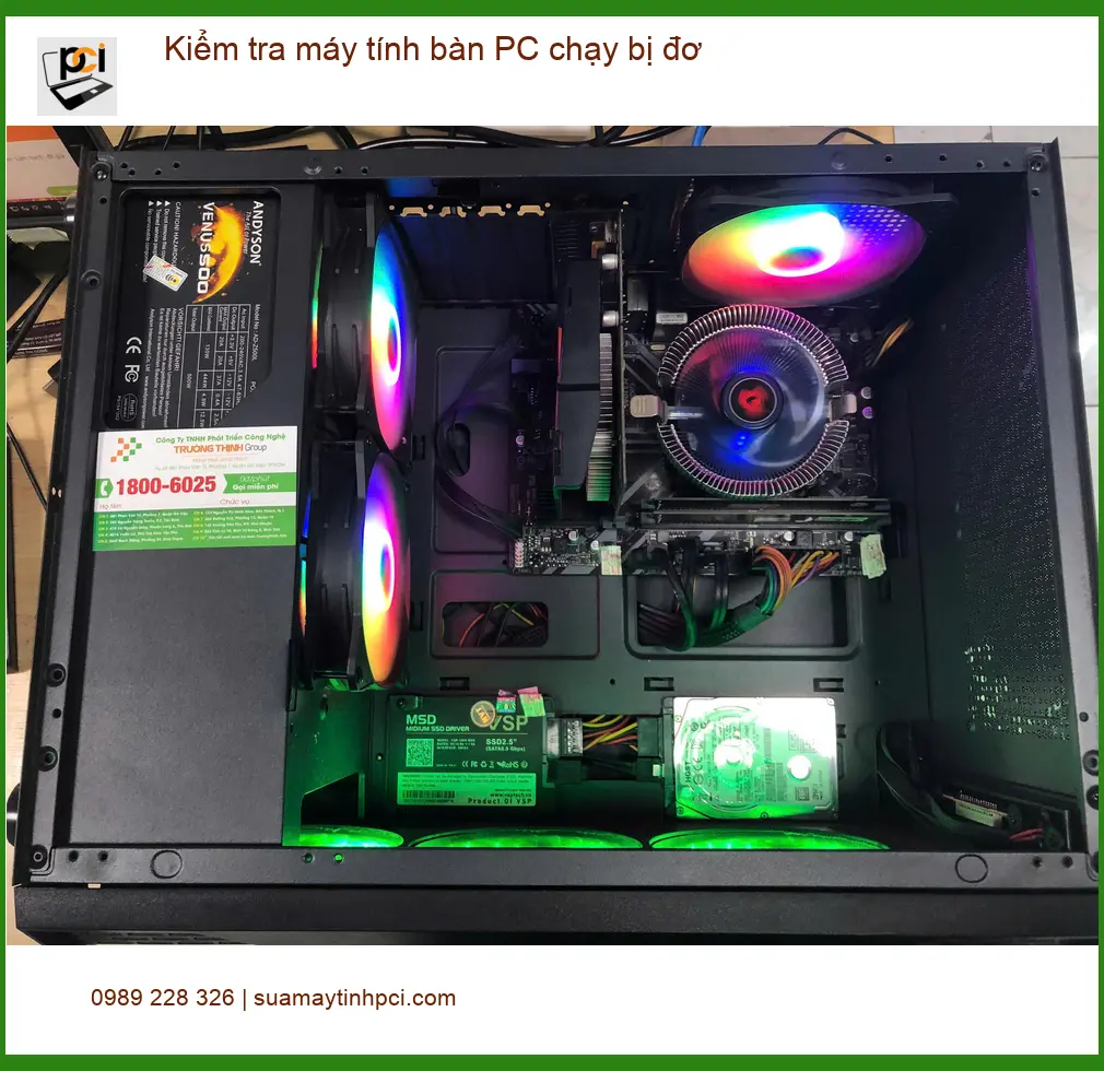 Anh Quang IT tìm dịch vụ kiểm tra máy tính bàn PC bị đơ Quận Bình Tân ảnh thực tế 1