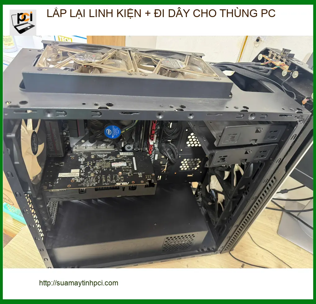 Chị Thanh lắp lại linh kiện đi dây thùng PC Quận Tân Bình ảnh thực tế 1