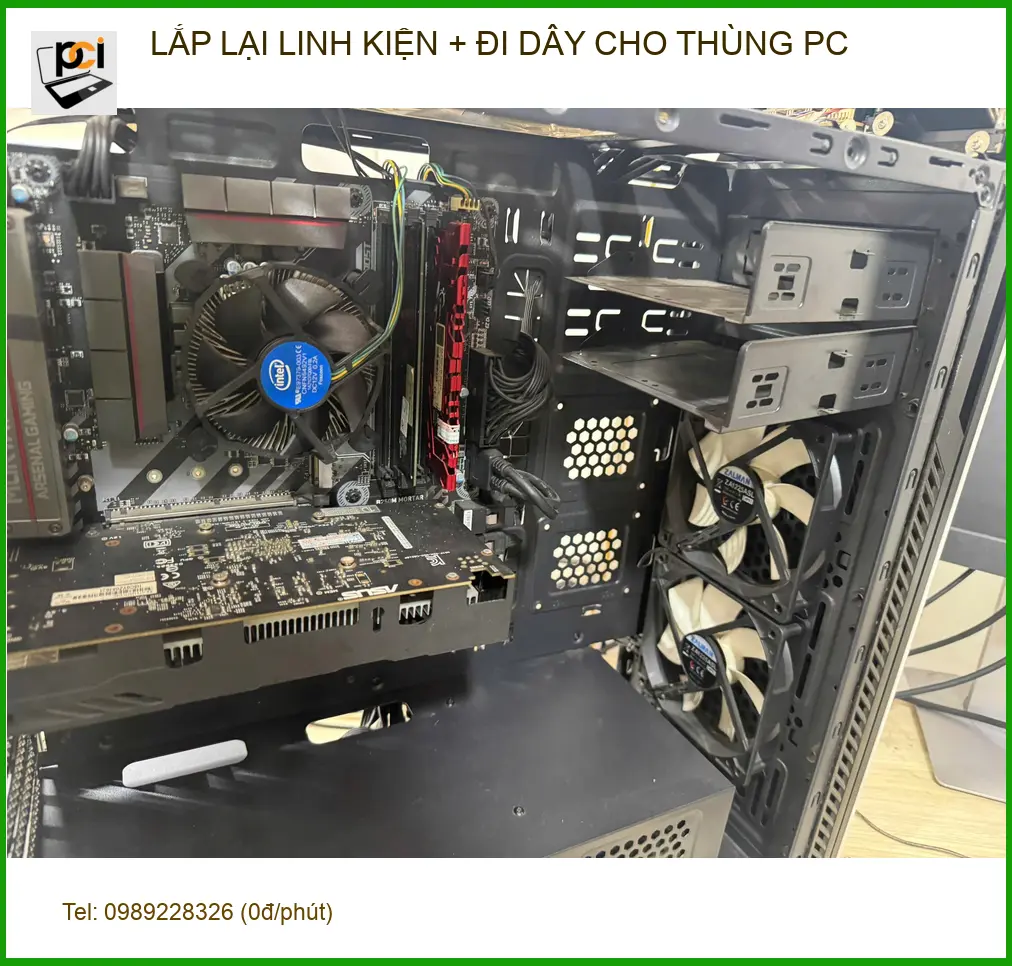 Chị Thanh lắp lại linh kiện đi dây thùng PC Quận Tân Bình ảnh thực tế 2