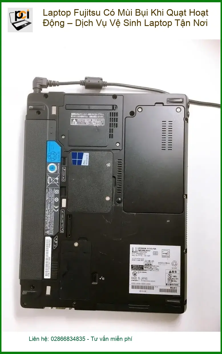 Vệ Sinh Laptop Fujitsu Có Mùi Bụi Quạt – Thợ Xử Lý Nhanh Tận Nơi TPHCM