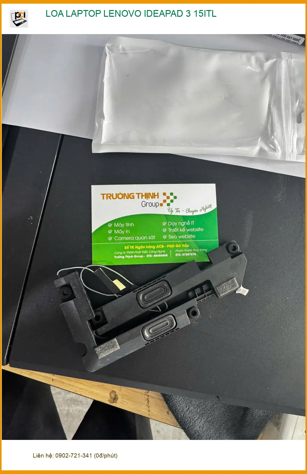 Anh Quý Quận 10 và ca thay loa laptop Lenovo Ideapad 3 15ITL ảnh thực tế 2