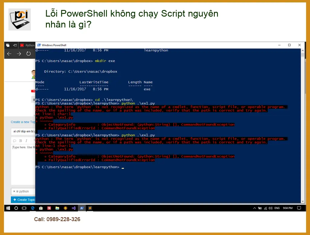 Thủ thuật Phần mềm Lỗi PowerShell không chạy Script – Cách tự xử lý tại nhà