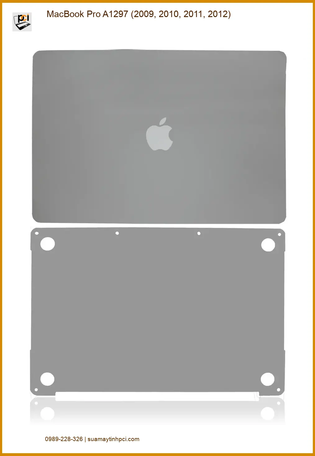 Vỏ Laptop APPLE MacBook Pro A1297 - Thay Liền Giá Rẻ TPHCM