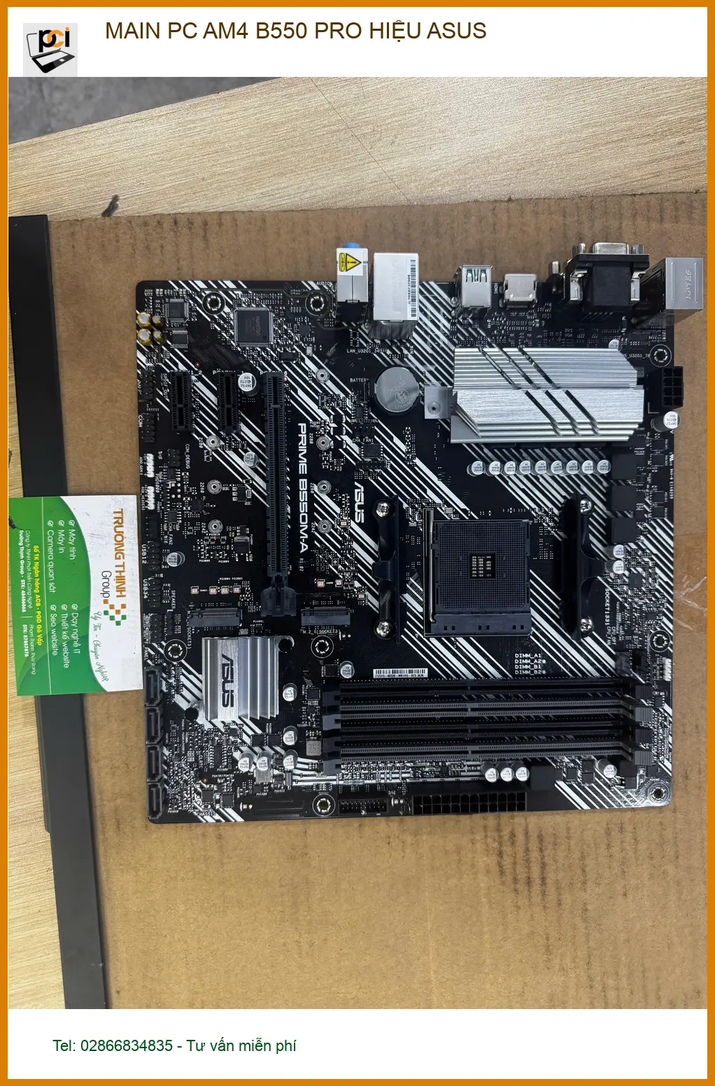 Anh Quang sinh viên ở Quận 10 khắc phục MAIN PC AM4 B550 PRO ASUS