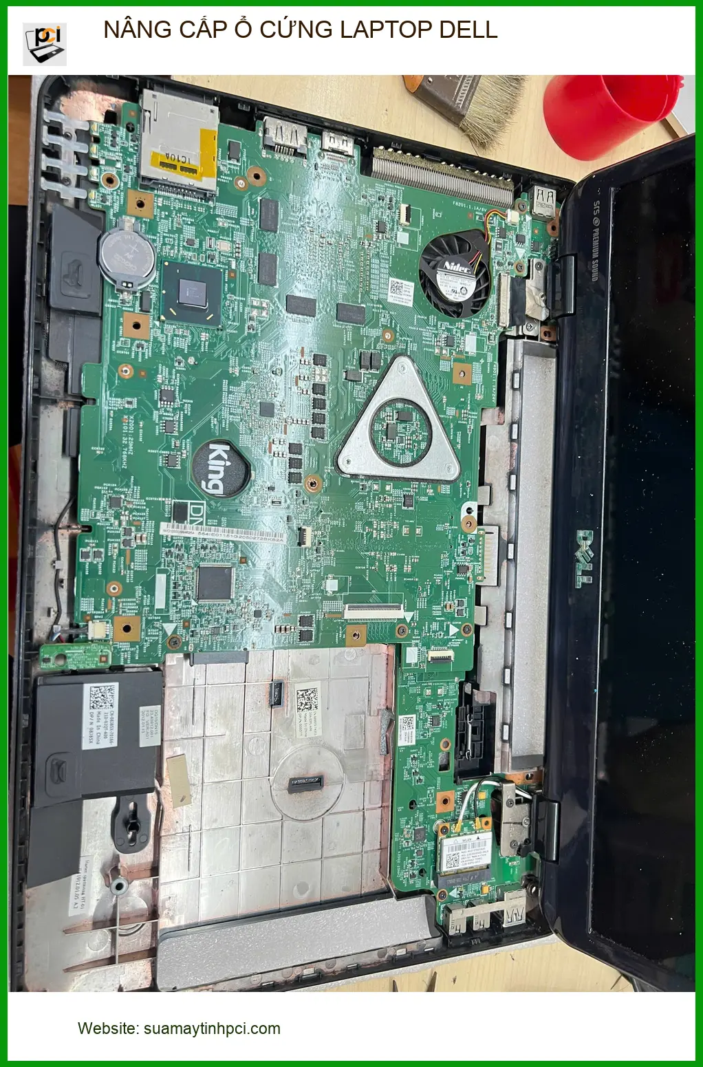 Dịch vụ nâng cấp ổ cứng laptop Dell Gò Vấp uy tín – Anh Long làm việc từ xa.