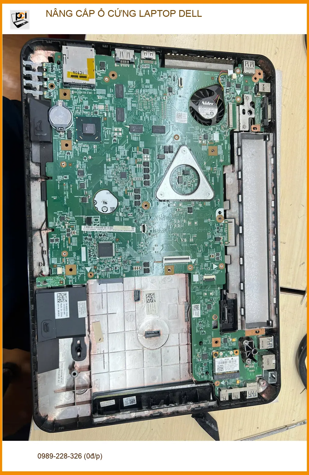 Dịch vụ nâng cấp ổ cứng laptop Dell Gò Vấp uy tín - Anh Long làm việc từ xa. ảnh thực tế 1