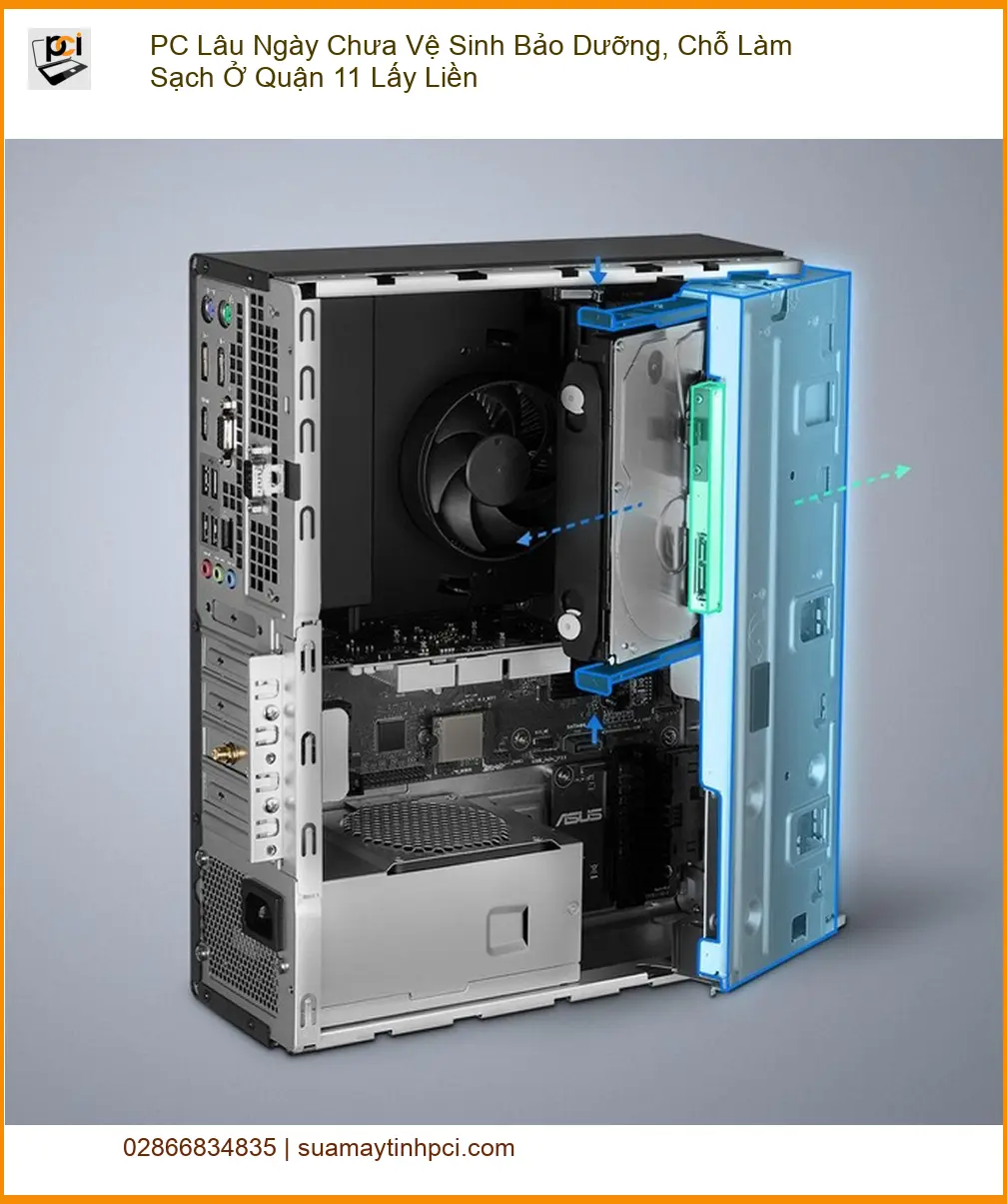 Vệ Sinh Máy Tính PC Lâu Ngày Quận 11 Lấy Liền – Trung tâm uy tín