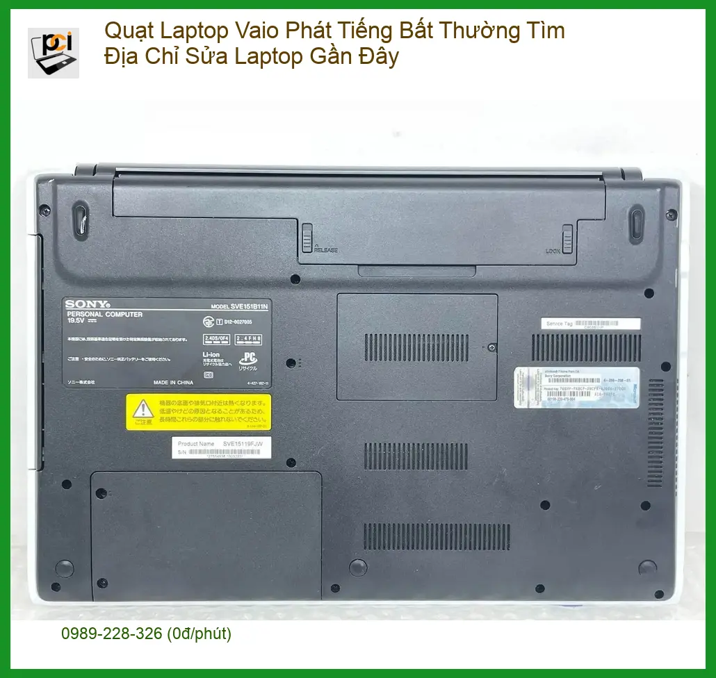 Sửa Laptop Quạt Vaio Kêu Lạ – Địa chỉ uy tín gần đây TPHCM