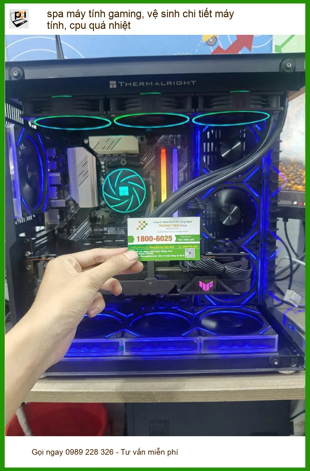 Bạn Khoa kể chuyện vệ sinh máy tính gaming, xử lý cpu quá nhiệt Bình Thạnh