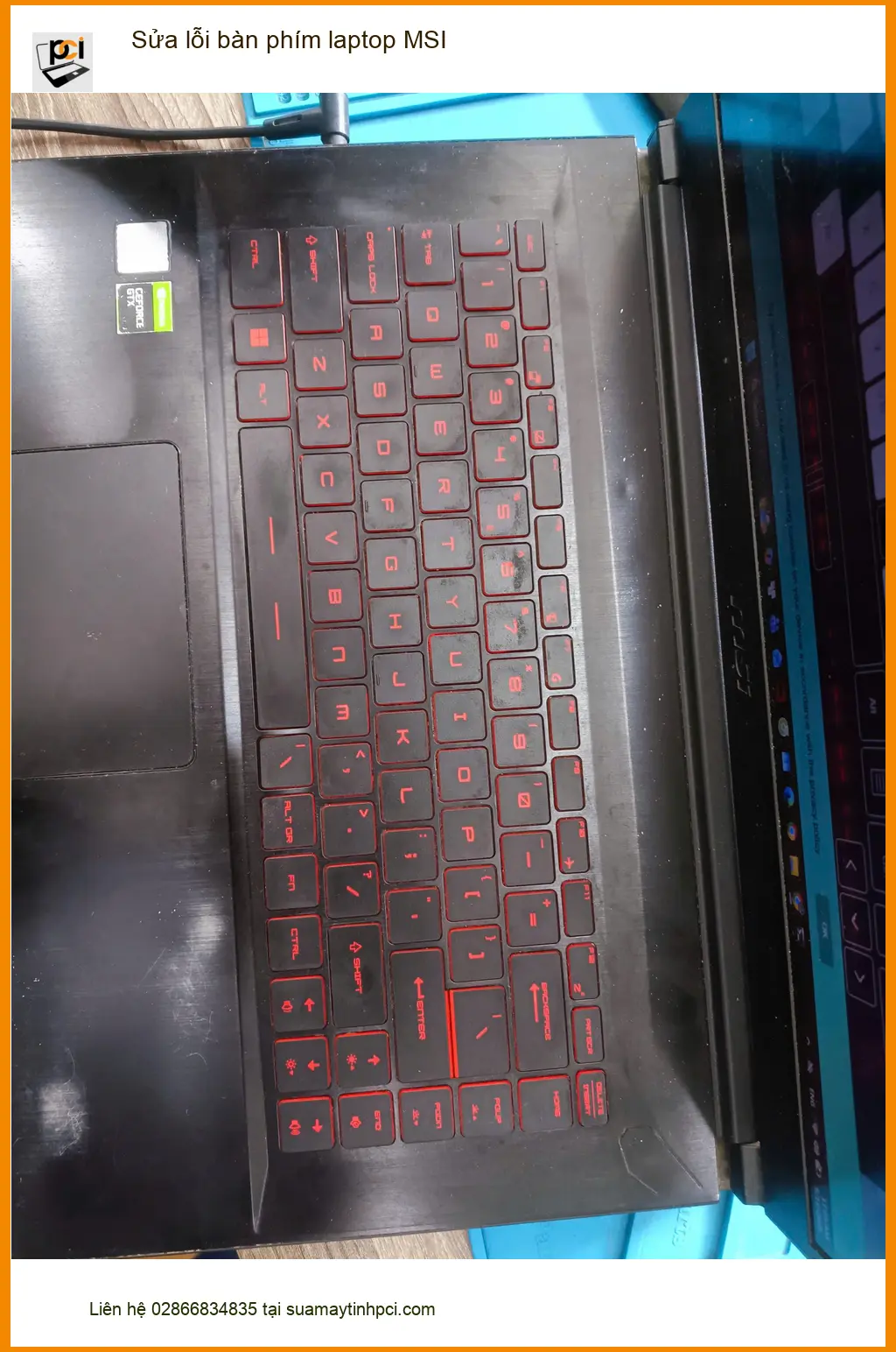 Tiệm sửa bàn phím laptop MSI Quận Tân Phú - Chú Phúc doanh nhân cần máy gấp ảnh thực tế 2
