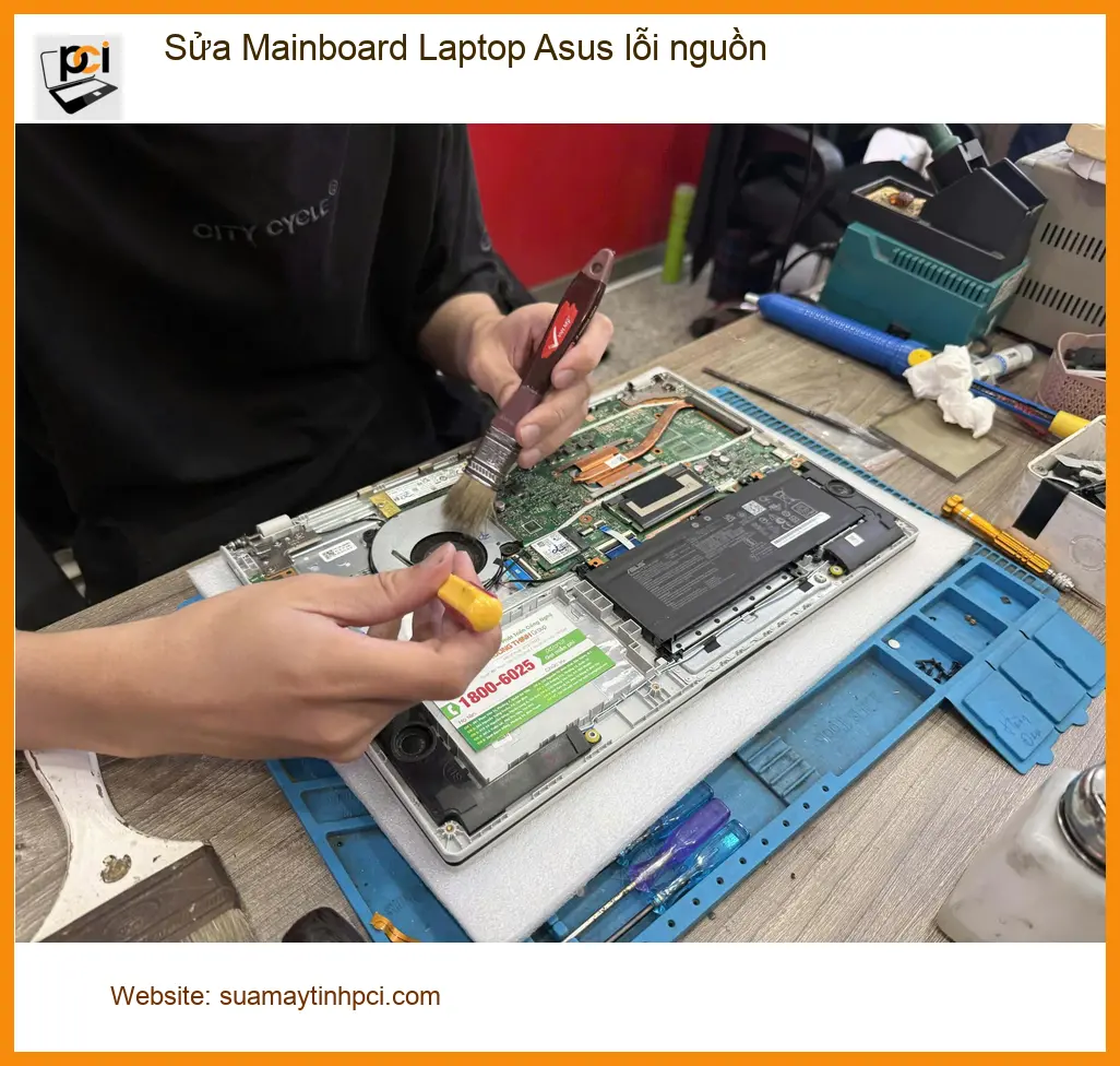 Anh Long lập trình viên và ca sửa Mainboard Laptop Asus lỗi nguồn Quận 7 ảnh thực tế 1
