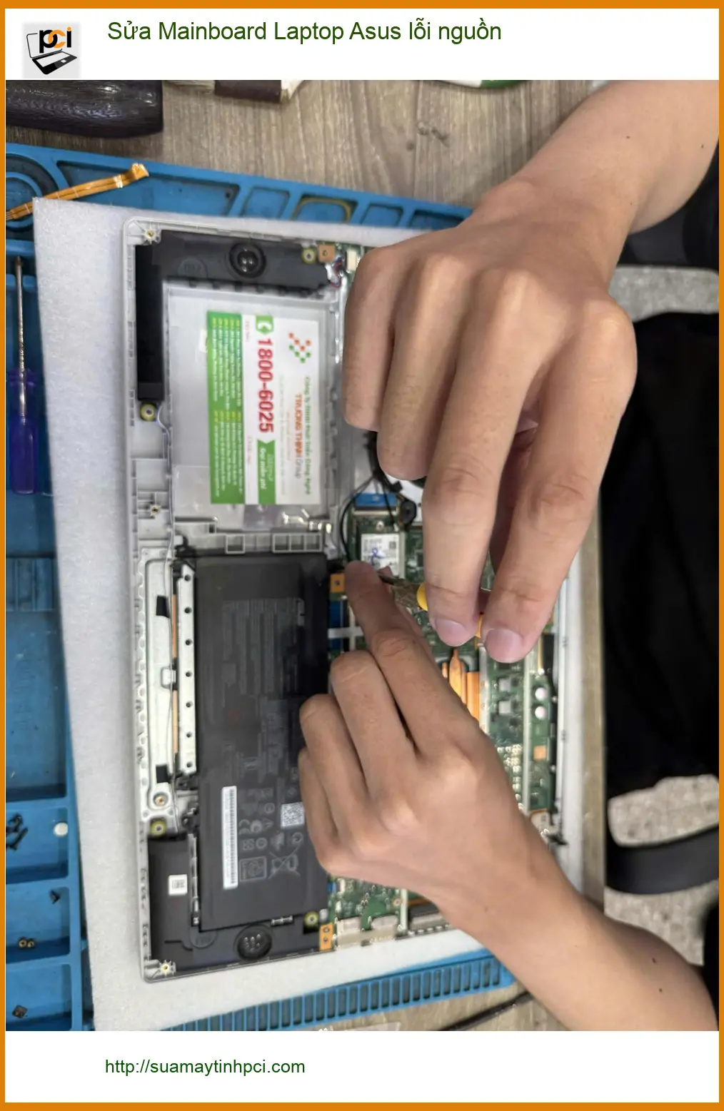 Anh Long lập trình viên và ca sửa Mainboard Laptop Asus lỗi nguồn Quận 7 ảnh thực tế 2