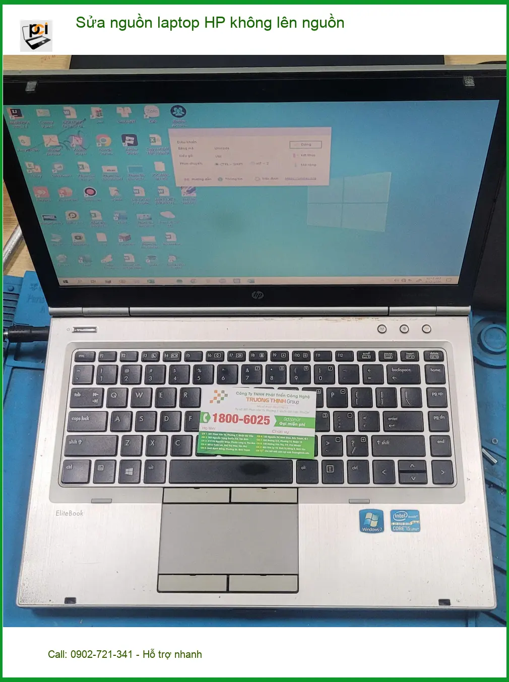 Dịch vụ sửa laptop HP lỗi nguồn Bình Tân lấy ngay - Anh Phúc cần gấp ảnh thực tế 1