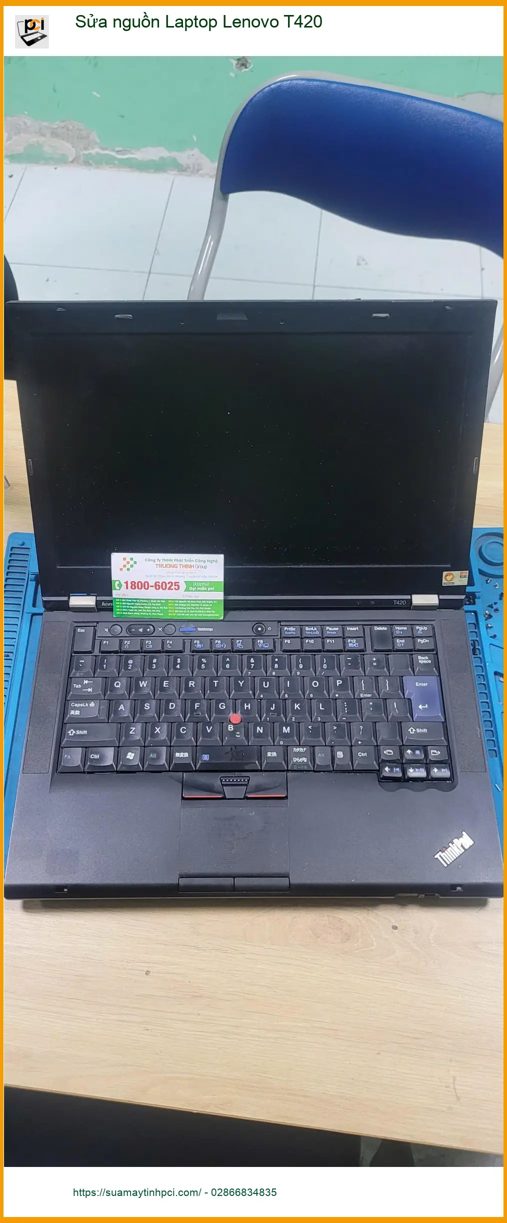 Sửa nguồn Laptop Lenovo T420 Quận Bình Tân lấy ngay – Chú Phước sửa xong trong 40 phút