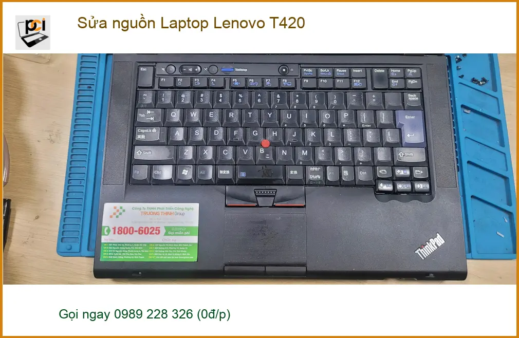 Sửa nguồn Laptop Lenovo T420 Quận Bình Tân lấy ngay - Chú Phước sửa xong trong 40 phút ảnh thực tế 1