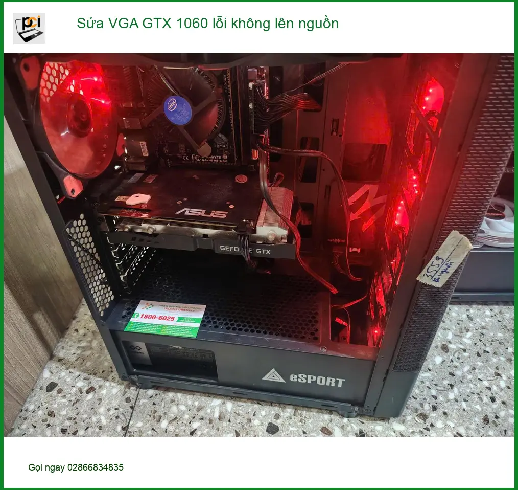 Anh Khang game thủ review sửa VGA GTX 1060 lỗi không lên nguồn Quận 7
