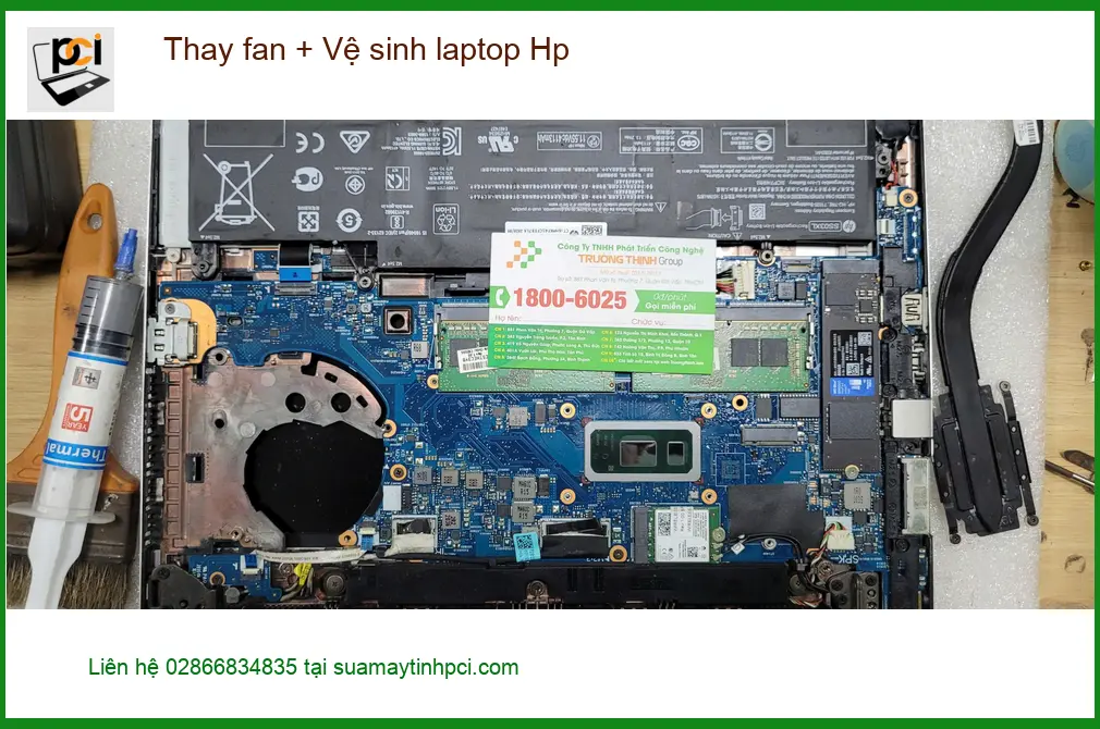 Chú Hưng chủ quán cà phê cần Thay fan Vệ sinh laptop Hp Quận Bình Tân