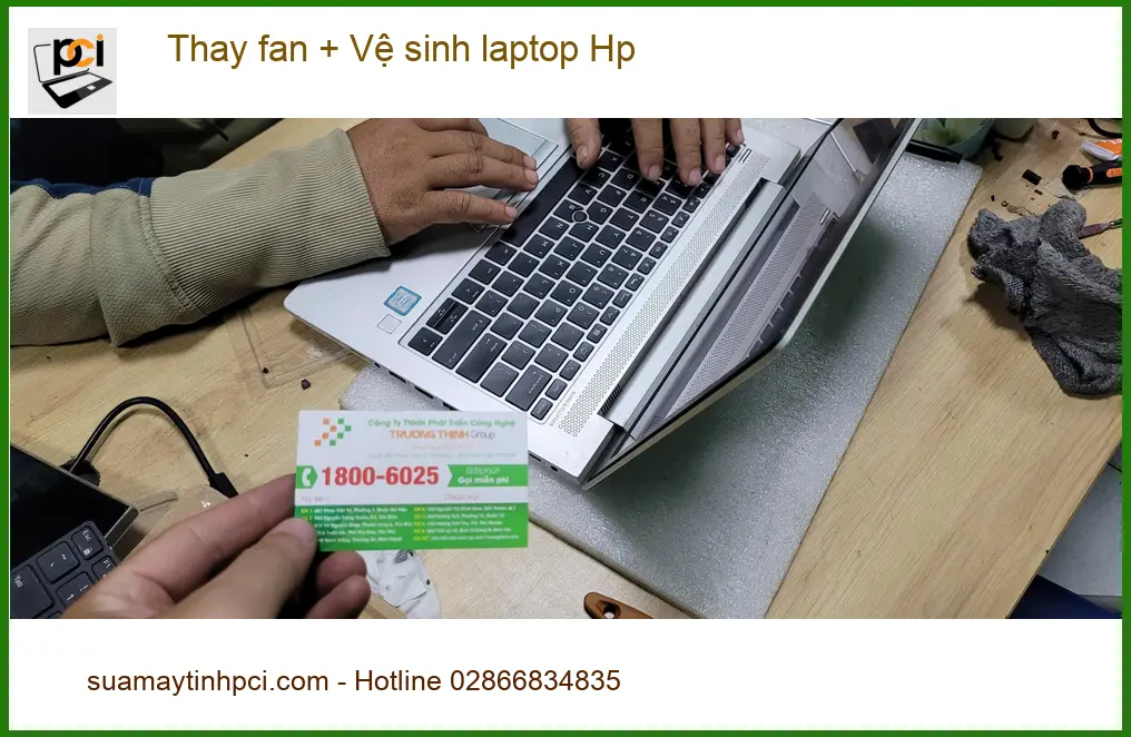 Chú Hưng chủ quán cà phê cần Thay fan Vệ sinh laptop Hp Quận Bình Tân ảnh thực tế 1