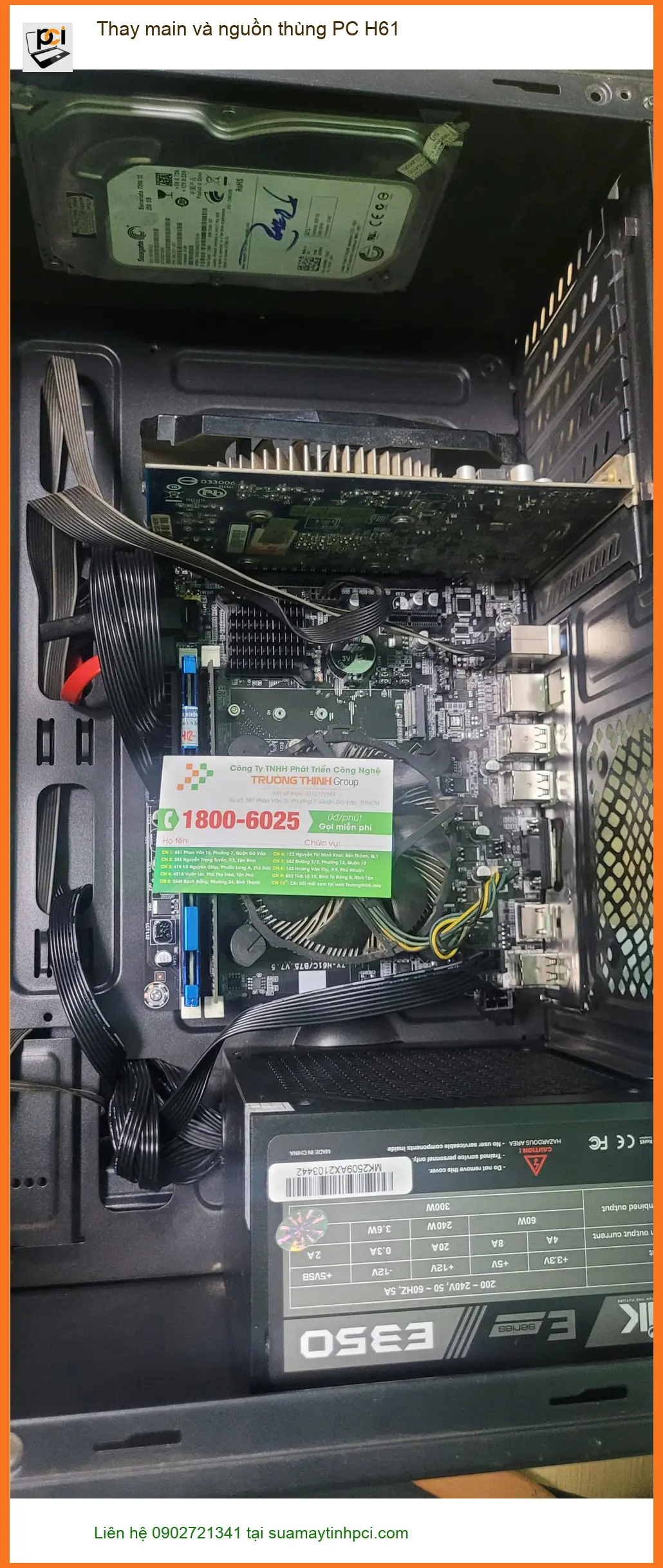 Anh Nam chia sẻ kinh nghiệm Thay main và nguồn thùng PC H61 Quận Bình Tân ảnh thực tế 1
