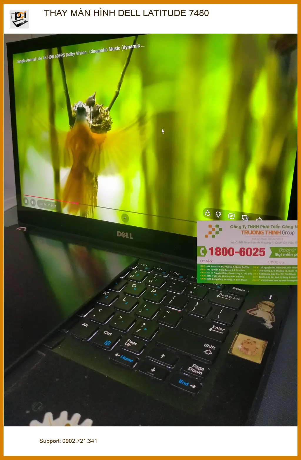Anh Quang CEO review trung tâm thay màn hình Dell Latitude 7480 Quận 12