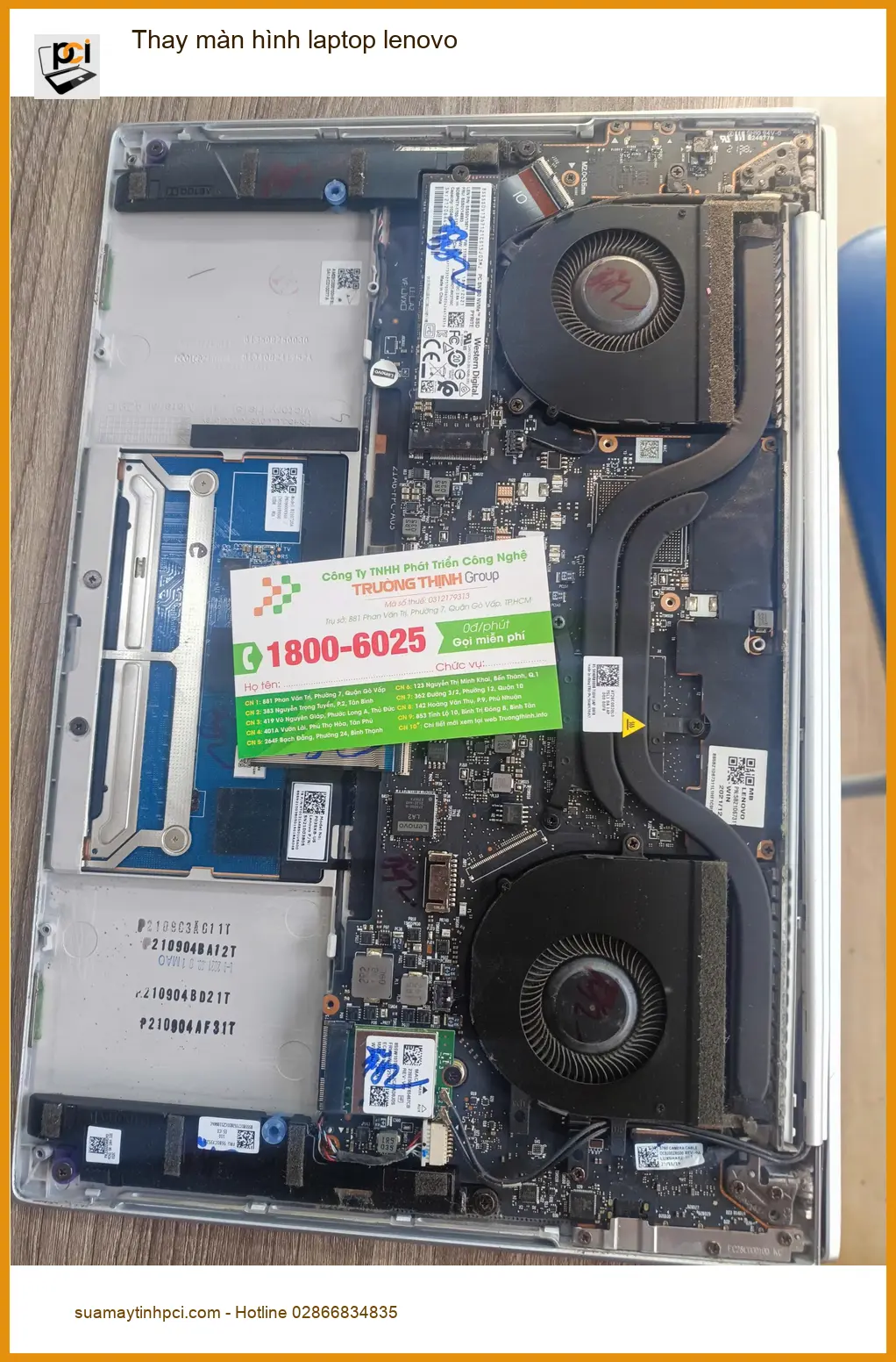 Chú Khôi kỹ sư xây dựng review trung tâm thay màn hình laptop Lenovo Quận Tân Phú lấy ngay
